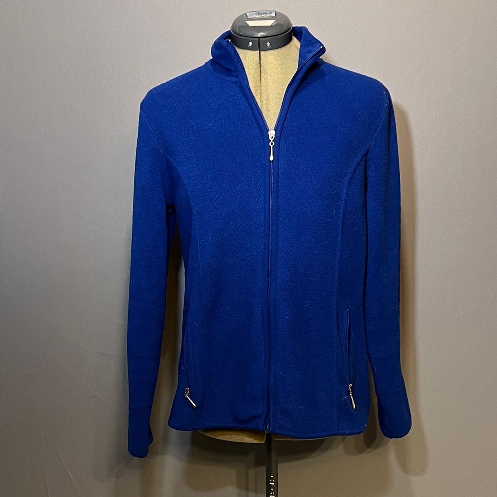 🔥 4 FOR $15 Item🔥Karen Scott Vibrant Blue Women's Fleece Jacket